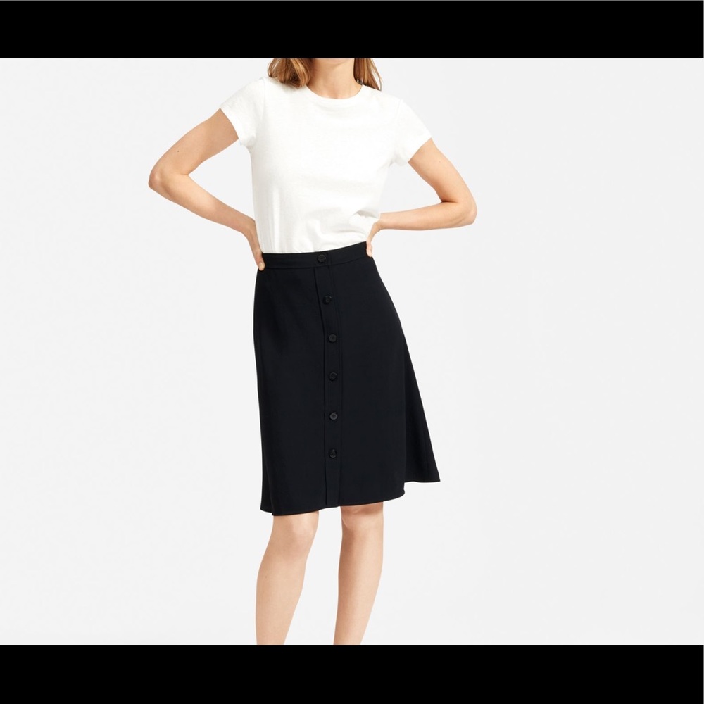 Japanese GoWeave Swing Skirt-Black